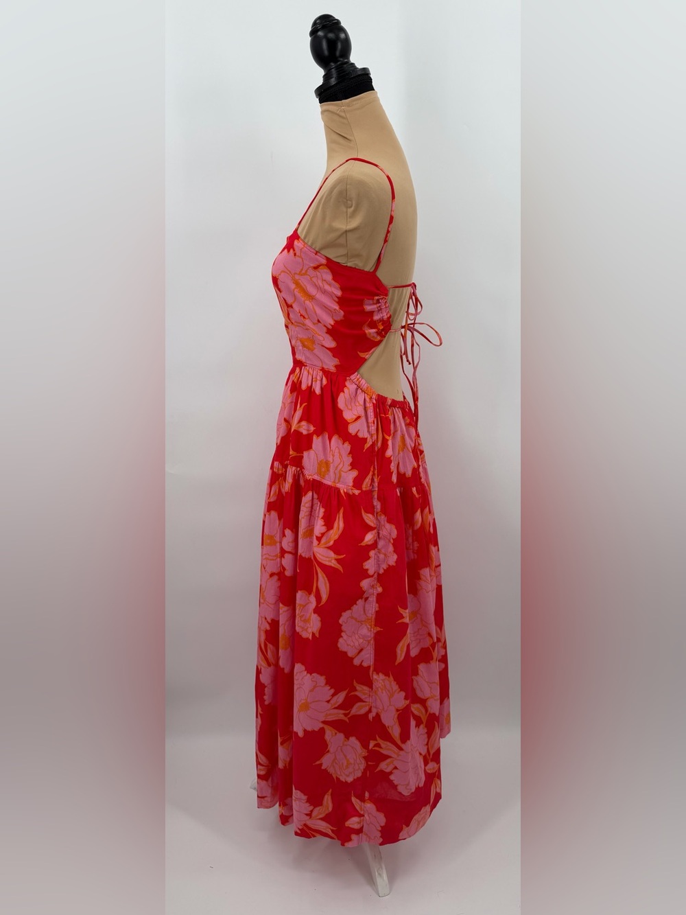 Vici Red & Pink Floral Maxi Dress - Picture 4 of 13